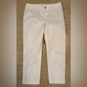 LOFT White Cropped Pants